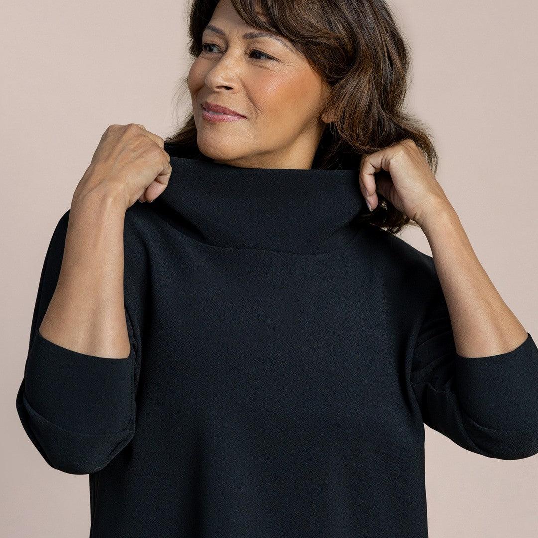 Soffio Crepe Slouch Sweatshirt CR22249NT-2 SS26