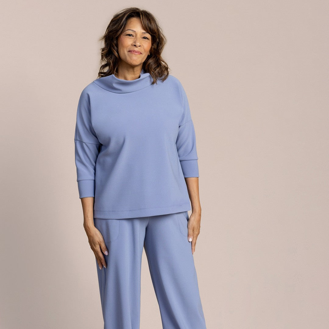 Soffio Crepe Slouch Sweatshirt CR22249NT-2 SS26