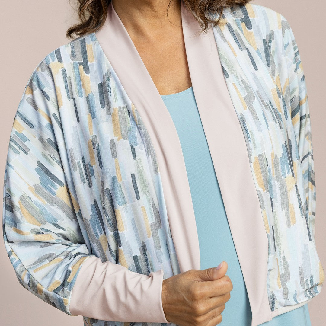 Hey Honey Reversible Lined Shrug 25228P-3 SS26