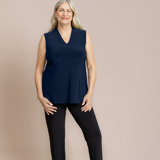 Go To Narrow V-Neck Tank 21248 SS26