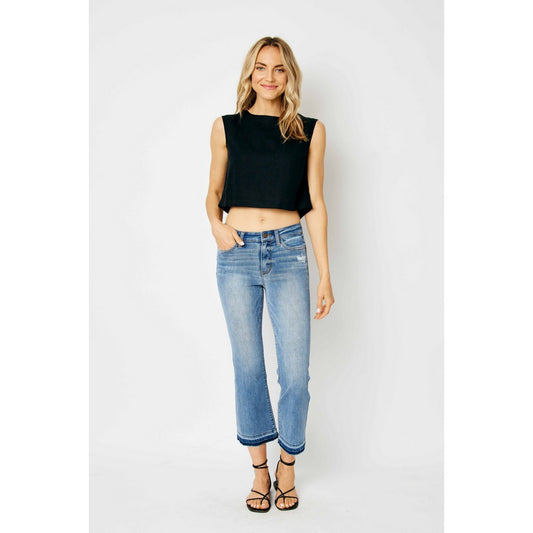 Cool Denim Boyfriend Cropped Denim 82589REG
