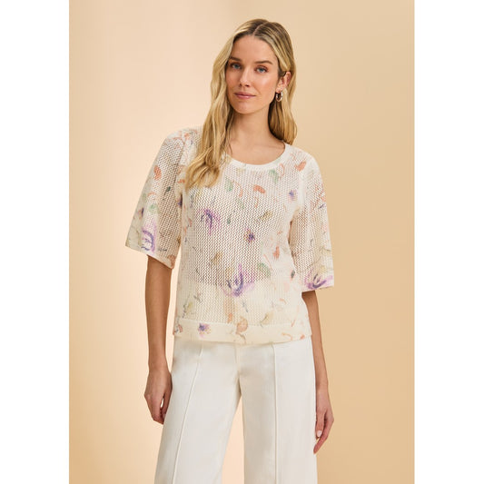 Elbow Bell Sleeve Sweater 1203624