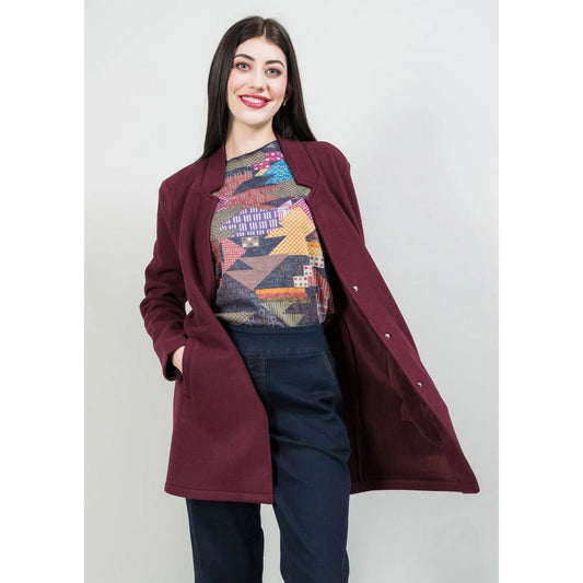 Margaret Inverted Notch Overcoat 14101375