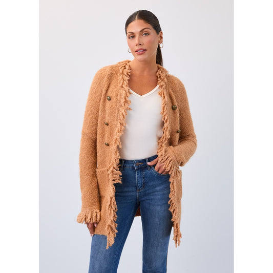 Boucle Blend Yarn Jacket 1463227