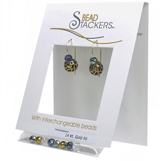 CRYMT28G - Earrings come with 4 interchangeable colours. 