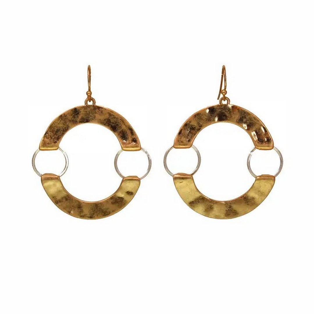 Metal Disc Earring 2-E3115