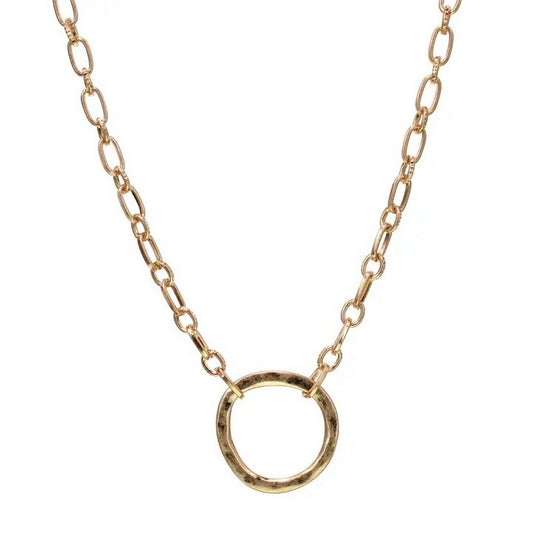 Freeform Circle Necklace 2-N5063