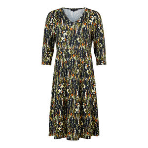 Printed V-Neck Dress 68176883