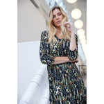 Load image into Gallery viewer, Printed V-Neck Dress 68176883
