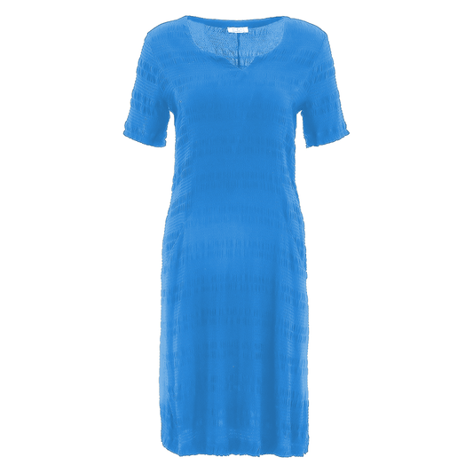 Crinkle Short Sleeve Dress