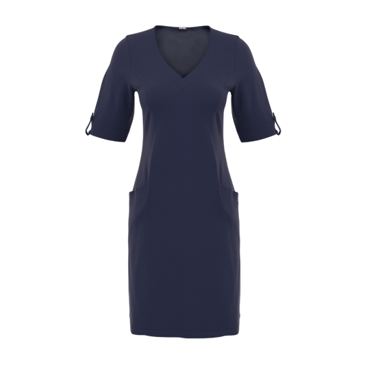 Cotton V-Neck Dress 26232