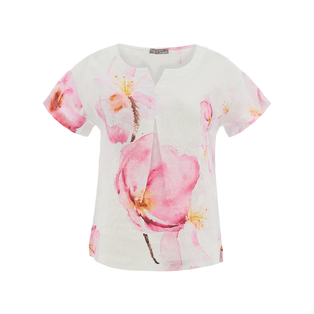 Linen Floral Top 26680