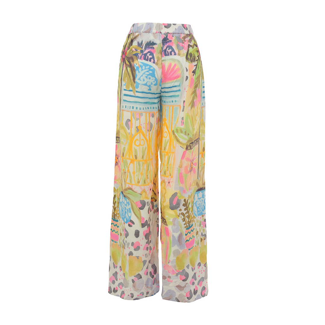 Wide Leg Print Pant 26852