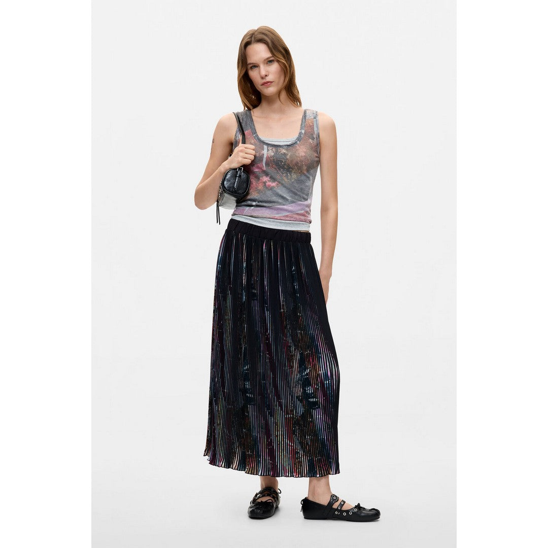 Floral Midi Printed Skirt 26WWFW05