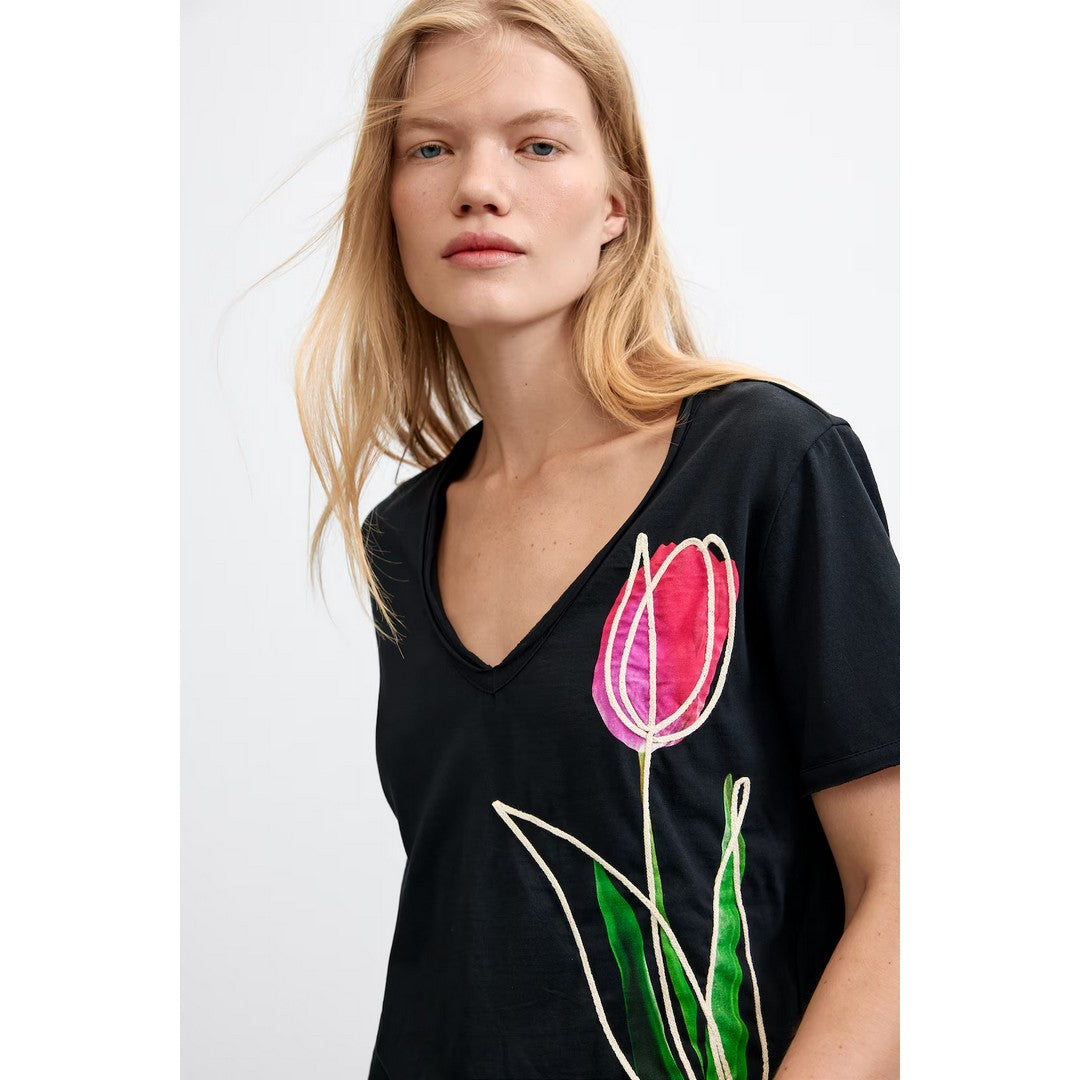 Floral Printed T-Shirt 26WWTK38
