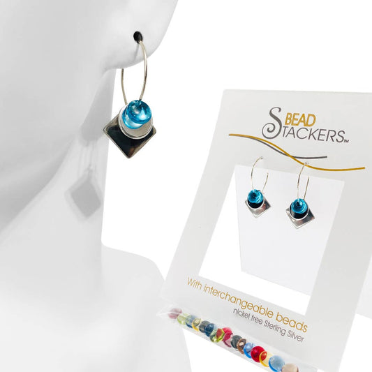 SQPN28 - Earrings come with 9 interchangeable colours.