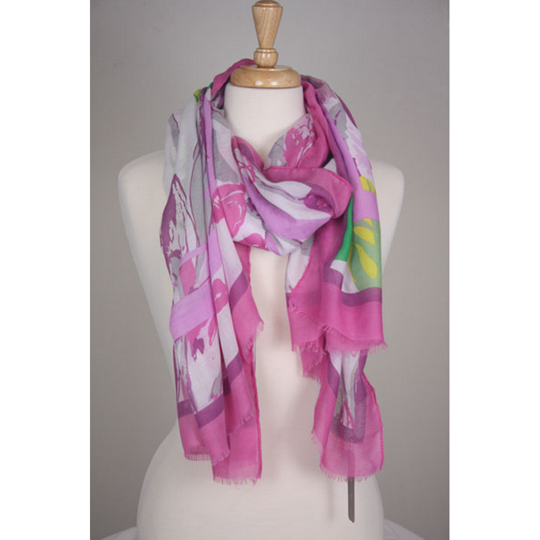 Floral Shawl Accessories 3011