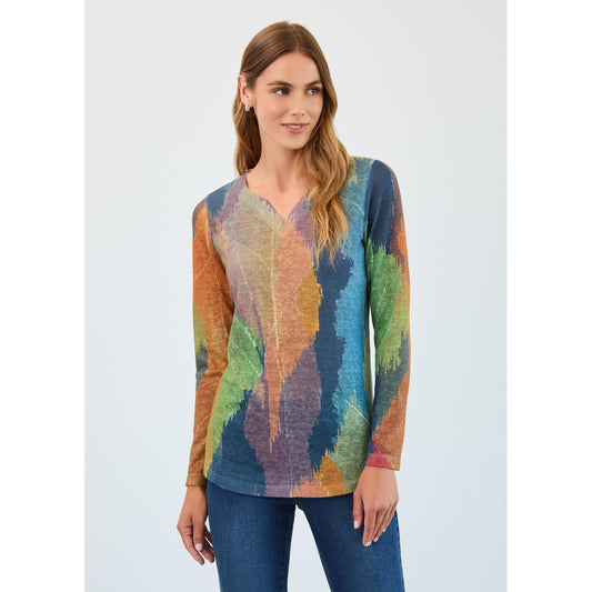 Smooth Floral Printed Jersey Top 3089451
