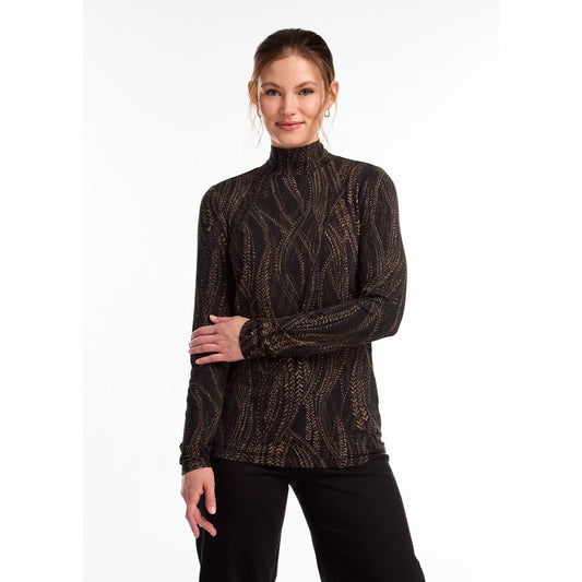 Long Sleeve Mock Neck Top 3199756