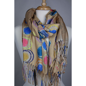 Double Sided Dot Shawl Accessories 3200