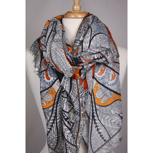 Paisley Print Shawl Accessories 3216