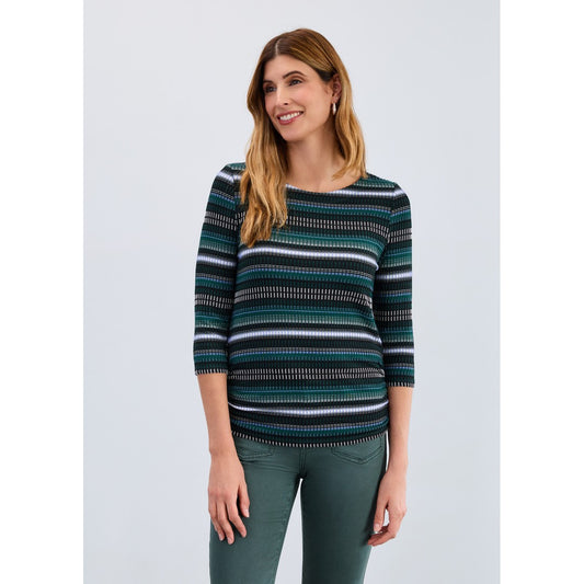 3/4 Sleeve Rusched Side Top 3245109