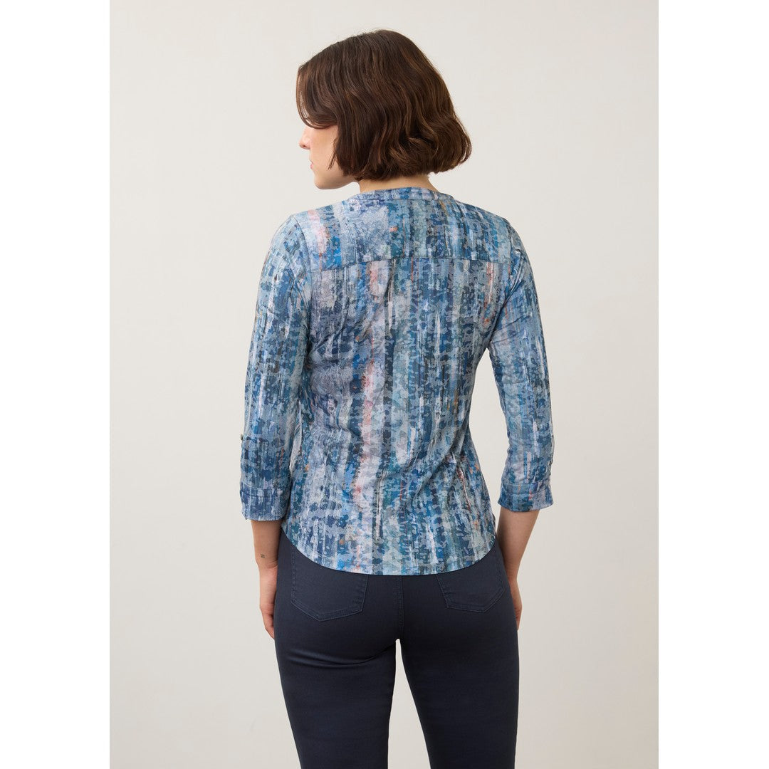 3/4 Sleeve Henley Top 3387844
