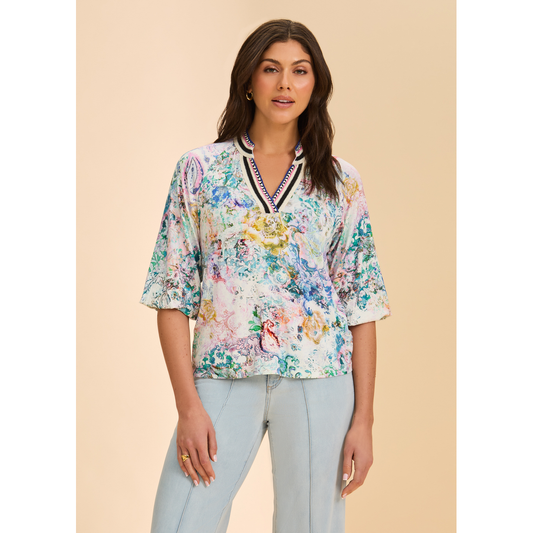 Split Neck Top 3544153