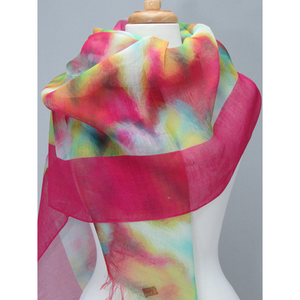 Digital Linen Cotton Shawl Accessories 3643