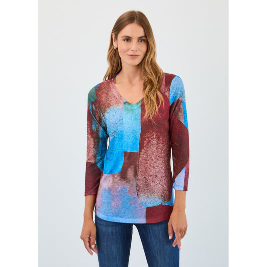 Smooth Printed Jersey Top 3677451