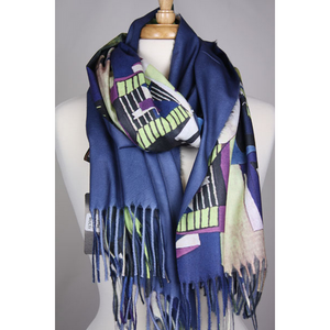 Abstract Double Sided Shawl Accessories 3796