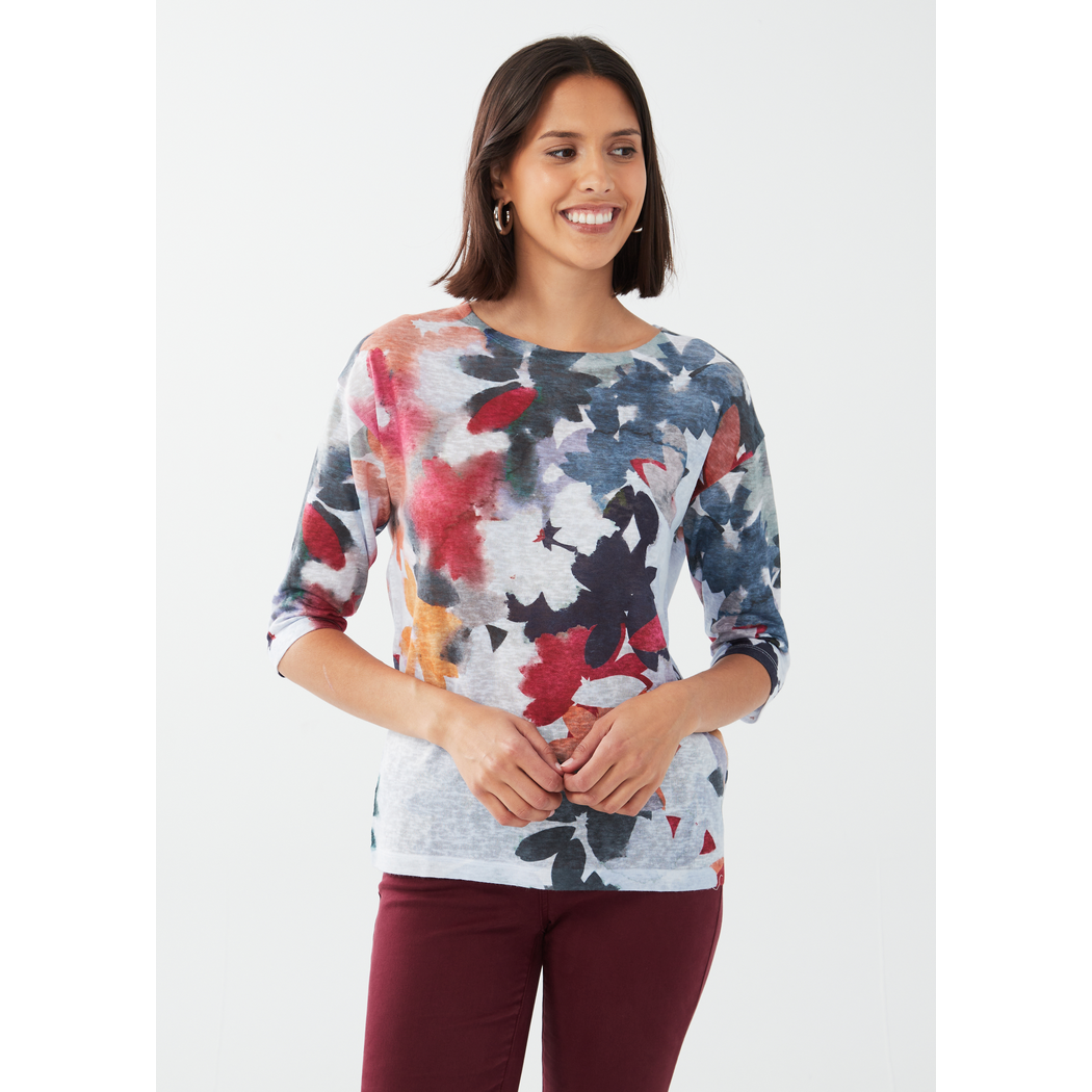 Smooth Printed Jersey Top 3928451