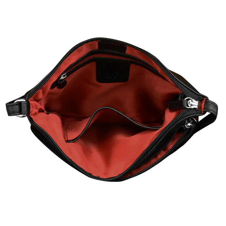 Double Zip Crossbody Bag 6028
