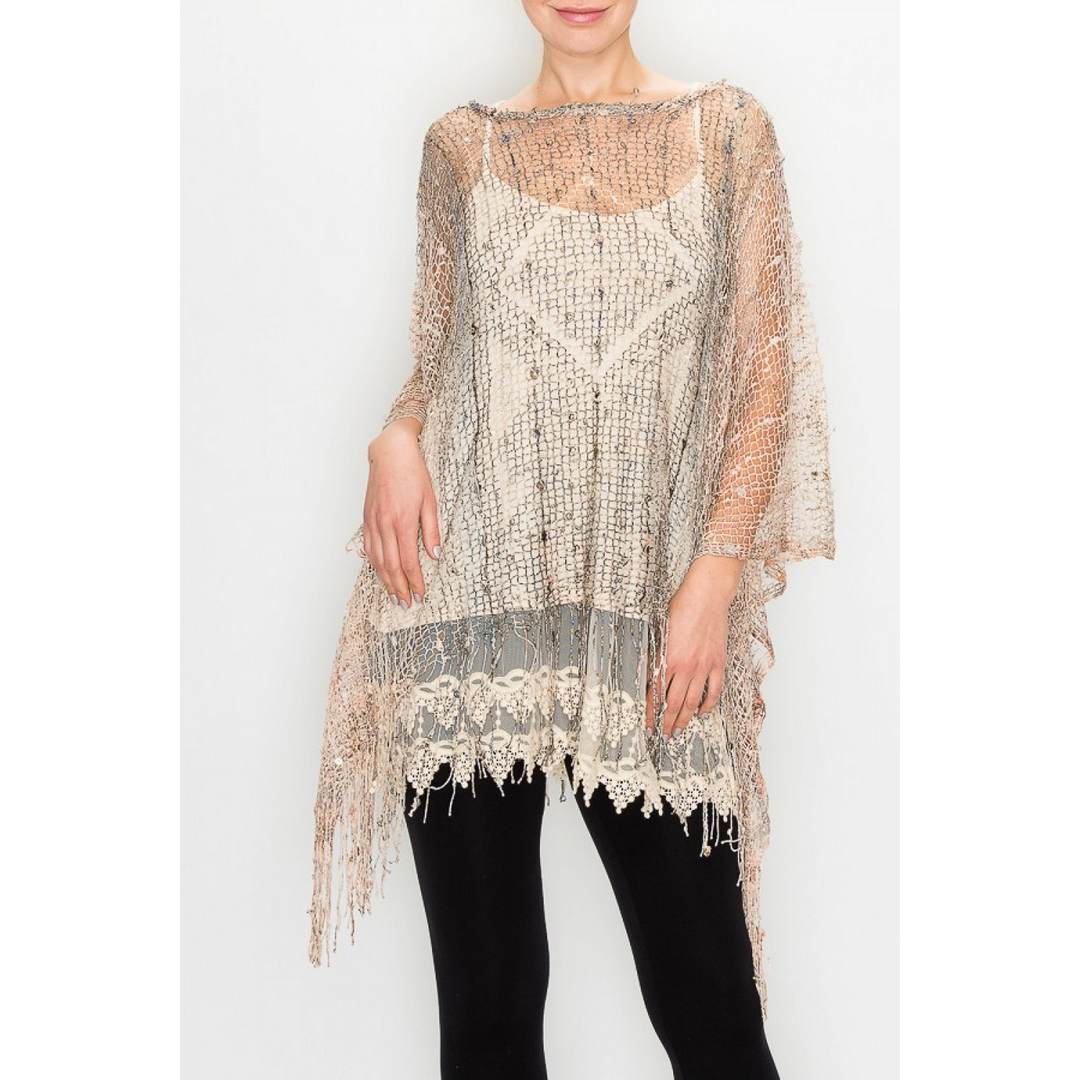 Crochet Poncho 603Y62BG