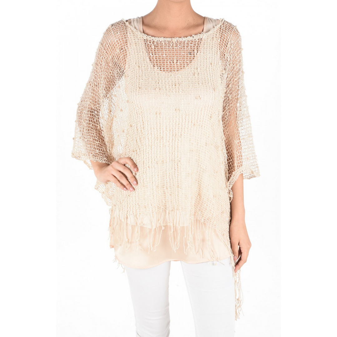 Crochet Poncho 603Y62BG