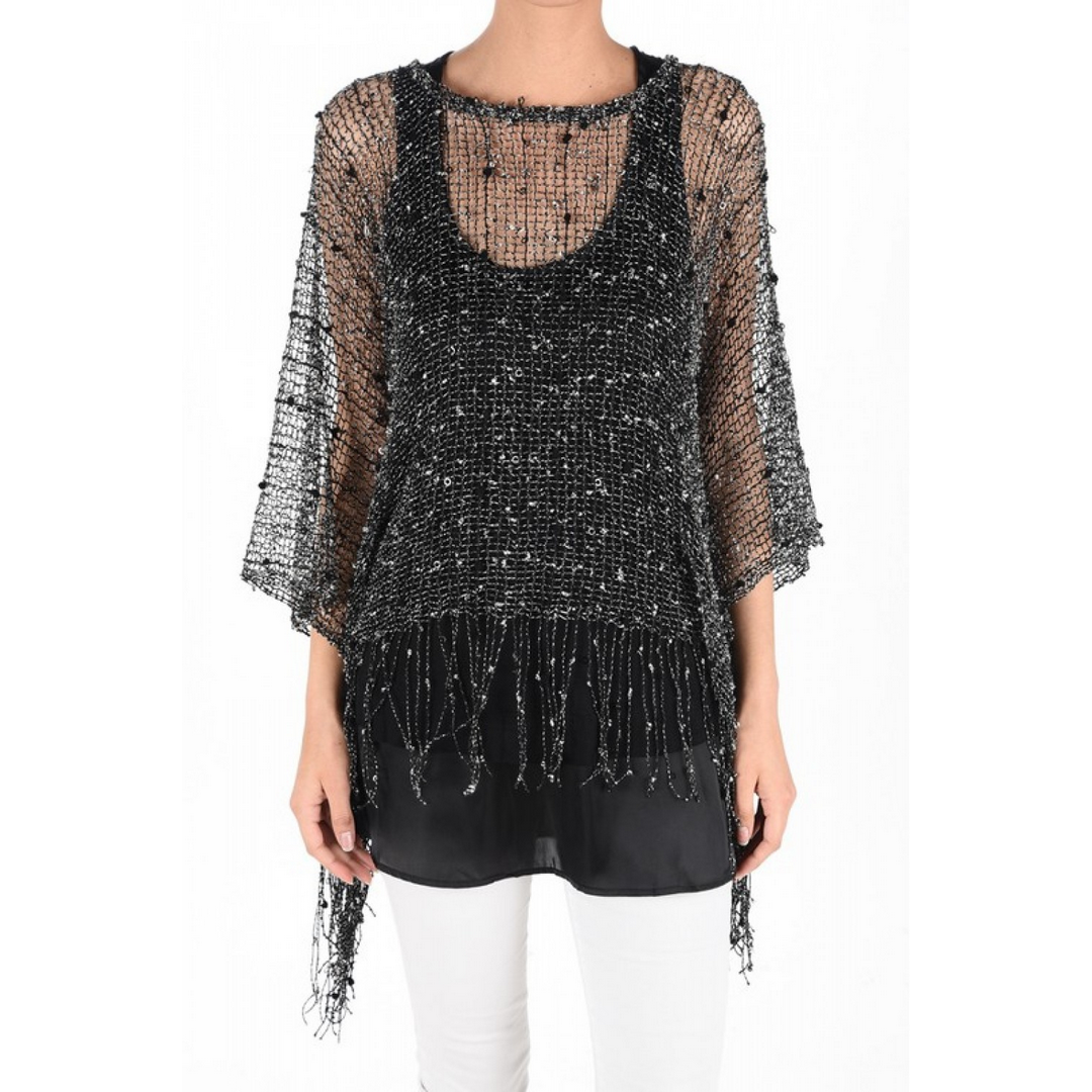 Crochet Poncho 603Y62BG