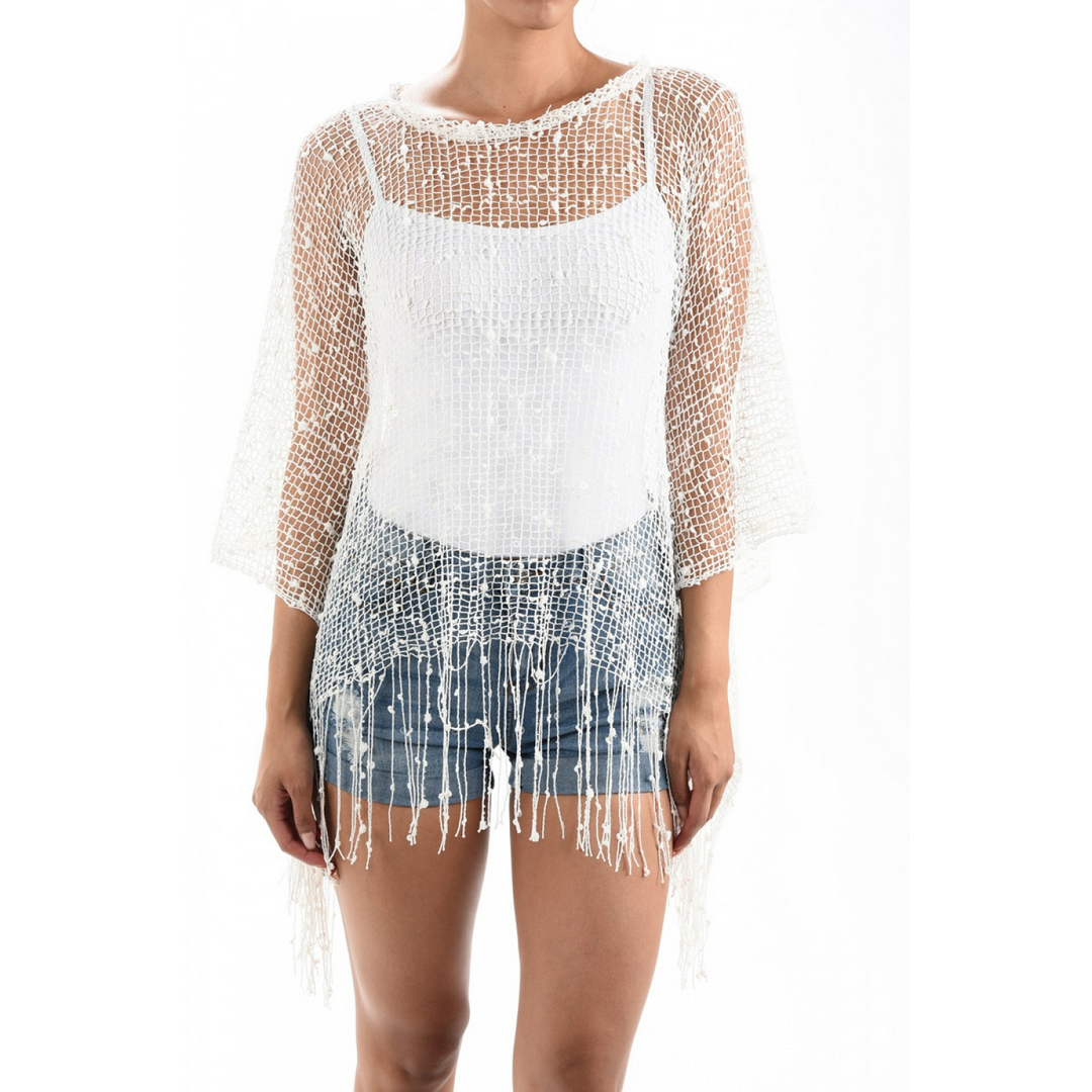 Crochet Poncho 603Y62BG