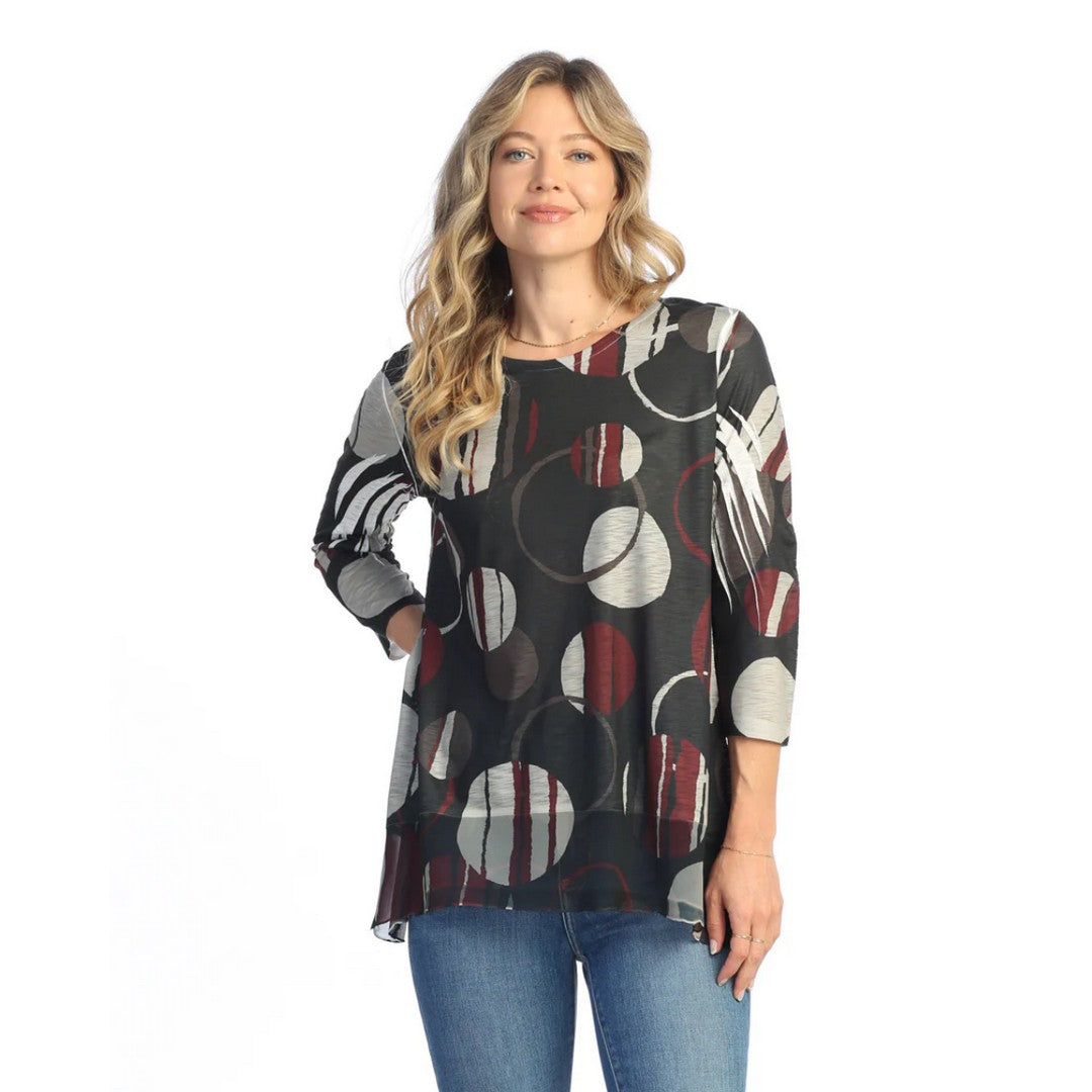 Tunic with Chiffon Contrast 63-1969