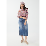 Load image into Gallery viewer, Column Denim with Slits Skirt 6981843
