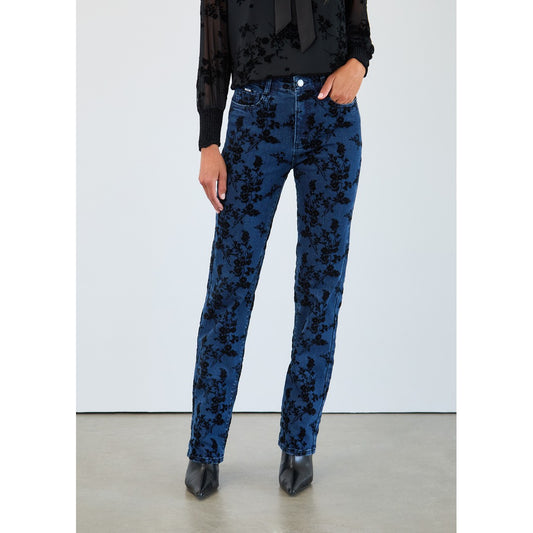 Flocked Denim 6985779