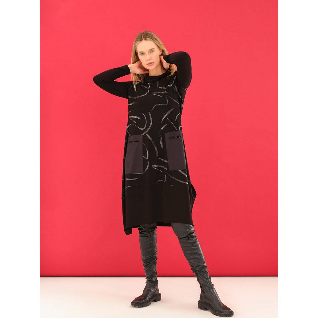 Cowl Neck Dress 75124