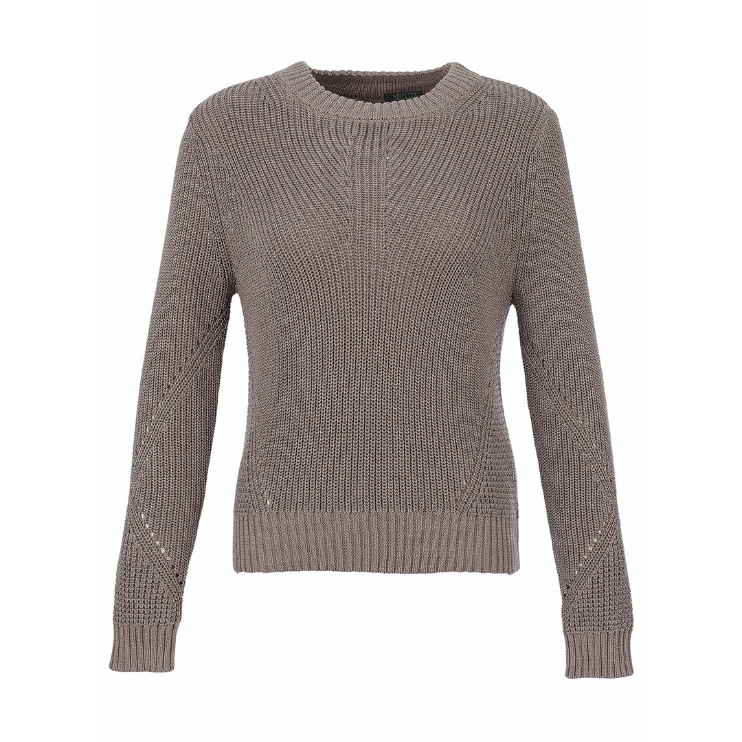Crewneck Sweater with Keyhole Detail 76312