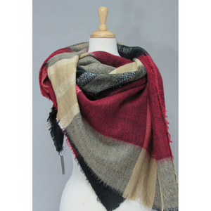 Plaid Blanket Square Accessories 7960