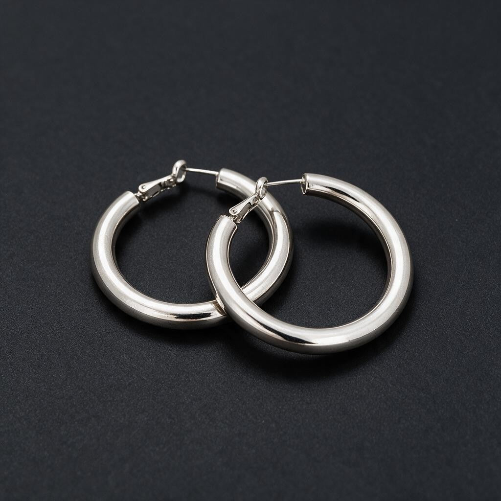 Hoop Earrings Rounded