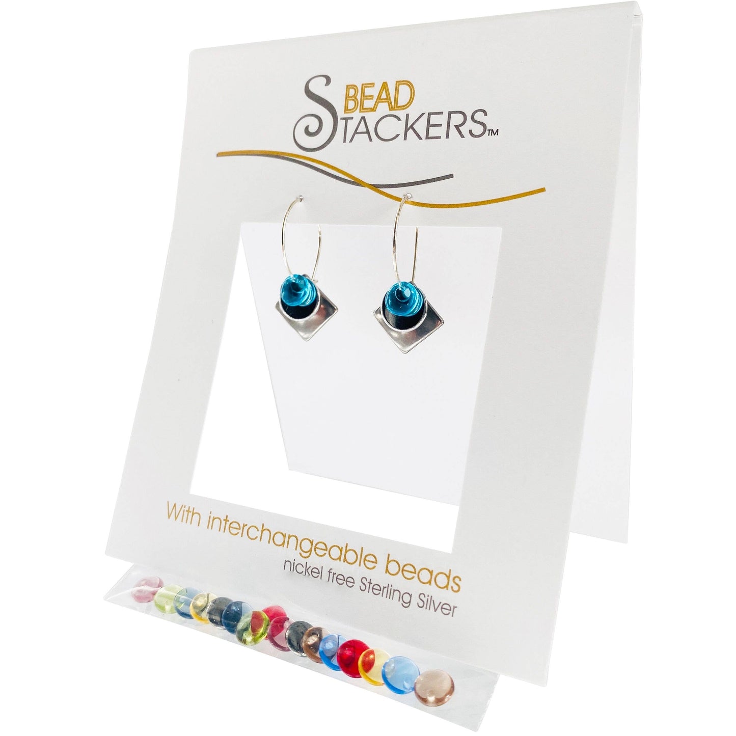SQPN28 - Earrings come with 9 interchangeable colours.