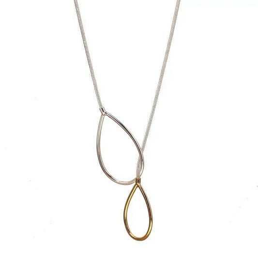 Slide Through Teardrop Necklace 95-N8888SG