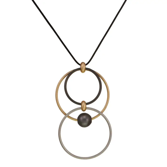 Interlocking Circles Necklace 95-N9763