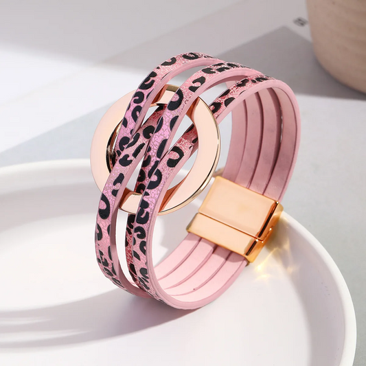 Leather Circle Cuff AL2503C