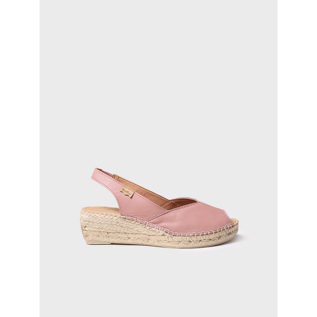 Bernia Leather Wedge Espadrilles Sandal