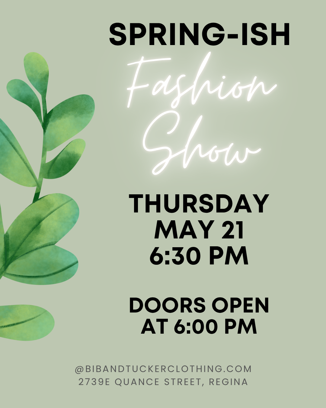 Spring-ish Fashion Show – May 21